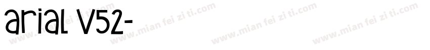 arial V52字体转换